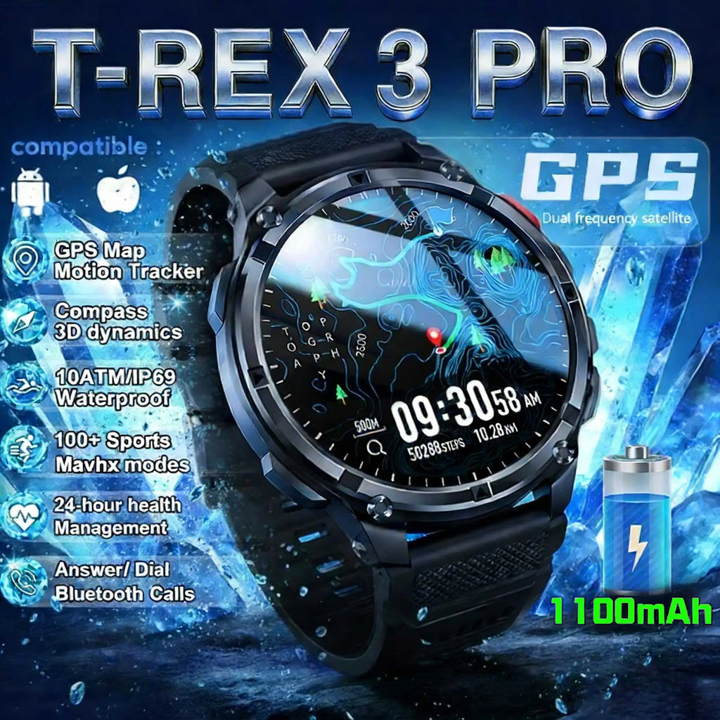T Rex 3 Pro - All in One - Premium Smart Watch - Business / Sports - 2026 New Launch